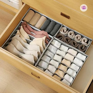 Luxe Harmony®️ Kit de 4 Organizadores de Ropa Interior Premium