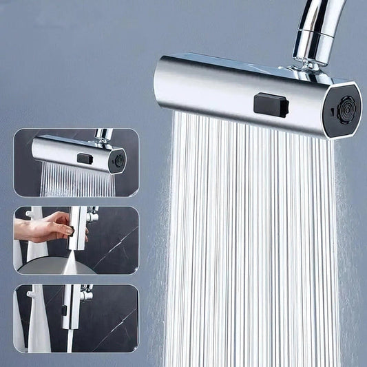 Grifo Giratorio 360° Multifuncional Universal. ✔️Ahorro de agua ✔️Flexibilidad ✔️Alcance total.