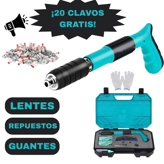 PISTOLA DE CLAVOS PORTÁTIL  +   🔥 ¡20 CLAVOS GRATIS! 🔥