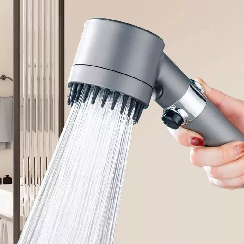 Ducha Alta Presión Ajustable con Masajeador 4 en 1