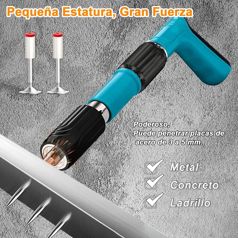 PISTOLA DE CLAVOS PORTÁTIL  +   🔥 ¡20 CLAVOS GRATIS! 🔥